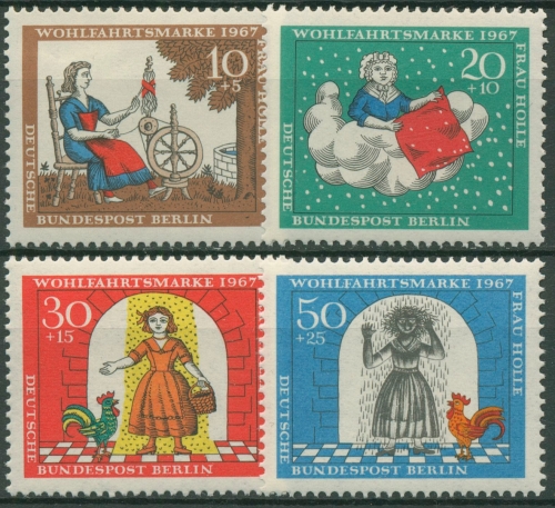 Berlin 1967 Grimms Märchen Frau Holle 310/13 postfrisch