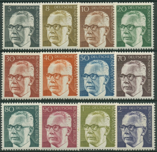 Berlin 1970 Bundestpräsident Dr. Gustav Heinemann 359/70 postfrisch