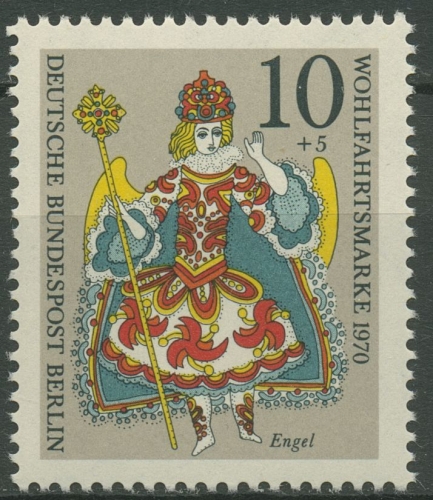 Berlin 1970 Weihnachten Krippenfigur Engel 378 postfrisch