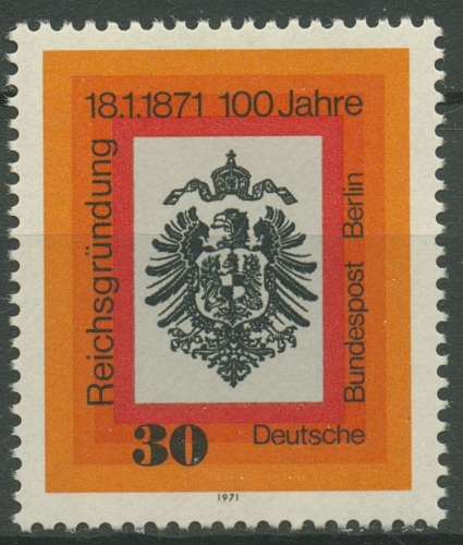 Berlin 1971 Jahrestag der Reichsgründung 385 postfrisch
