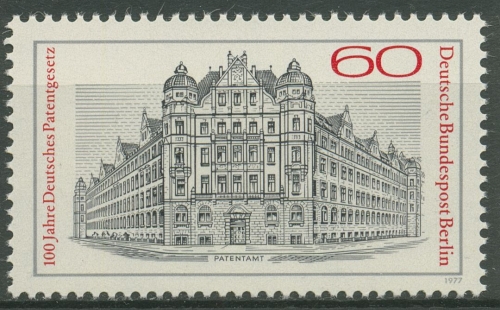 Berlin 1977 Patentgesetz Reichspatentamt Kreuzberg 550 postfrisch