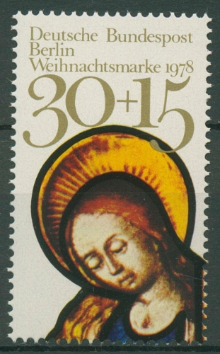 Berlin 1978 Weihnachten Glasfenster 581 postfrisch Blockeinzelmarke