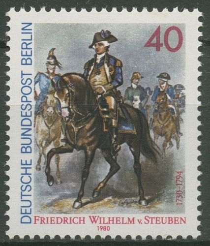 Berlin 1980 General Friedrich Wilhelm von Steuben 628 postfrisch