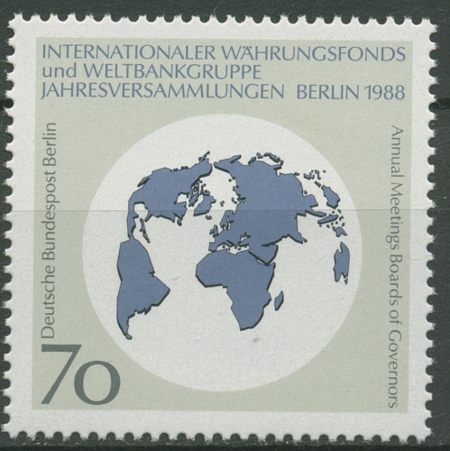 Berlin 1988 Internationaler Währungsfond IWF 817 postfrisch