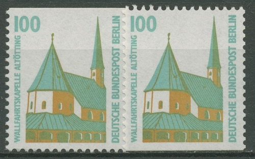 Berlin 1989 Sehenswürdigkeiten Wallfahrtskapelle Altötting 834 C/D postfrisch
