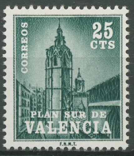 Spanien 1966 Zwangszuschlagsmarken Valencia Kathedrale Z 3 postfrisch