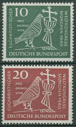 Bund 1960 Eucharistischer Weltkongress 330/31 postfrisch