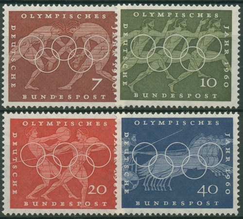 Bund 1960 Olympia Sommerspiele Rom 332/35 postfrisch