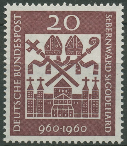 Bund 1960 Hildesheimer Bischöfe 336 postfrisch
