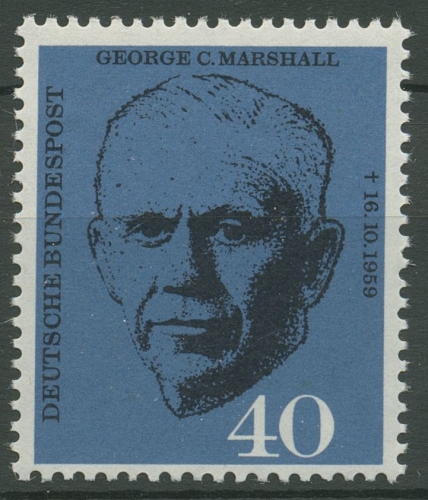 Bund 1960 General George C. Marshall 344 postfrisch