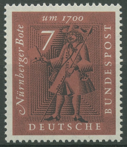 Bund 1961 Ausstellung "Der Brief" Bote 365 postfrisch