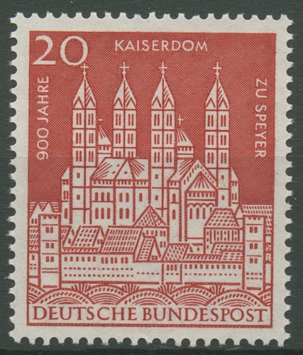 Bund 1961 Kaiserdom Speyer 366 postfrisch