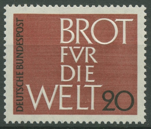 Bund 1962 Brot für die Welt 389 postfrisch