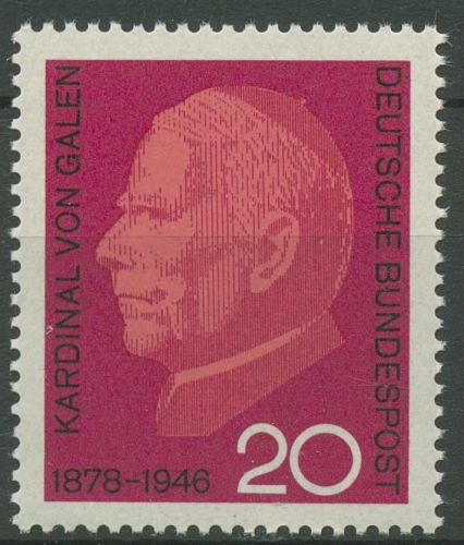 Bund 1966 Kardinal Clemens August Graf Galen 505 postfrisch