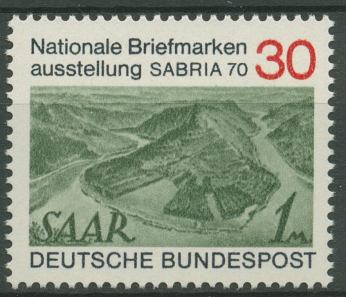 Bund 1970 SABRIA Saarbrücken Marke MiNr. 225 Saar 619 postfrisch