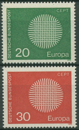 Bund 1970 Europa CEPT Geflecht 620/21 postfrisch