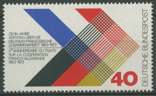 Bund 1973 Deutsch-französische Zusammenarbeit 753 postfrisch