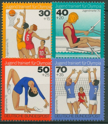 Bund 1976 Jugend trainiert für Olympia 882/85 postfrisch