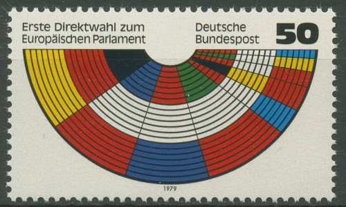 Bund 1979 Europäisches Parlament Erste Wahlen 1002 postfrisch