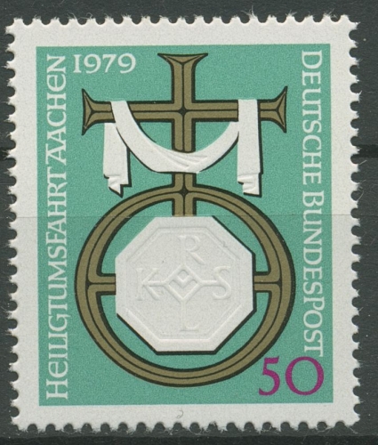 Bund 1979 Heiligtumsfahrt Aachen Karl der Große 1017 postfrisch