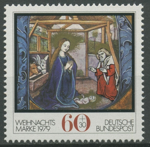 Bund 1979 Weihnachten Christi Geburt 1032 postfrisch