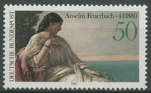 Bund 1980 Gemälde Anselm Feuerbach 1033 postfrisch