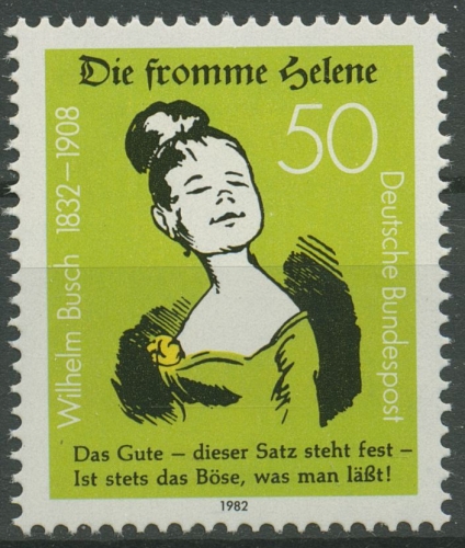 Bund 1982 Wilhelm Busch Die fromme Helene 1129 postfrisch