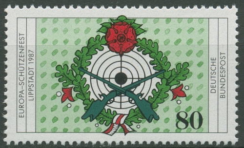 Bund 1987 Europa-Schützenfest Schießscheibe 1330 postfrisch