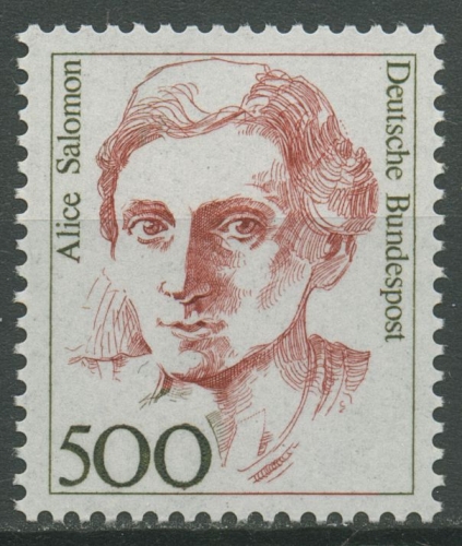 Bund 1989 Deutsche Frauen Alice Salomon 1397 postfrisch