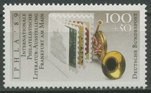 Bund 1989 IPHLA Philatelistische Literatur Posthorn 1415 postfrisch