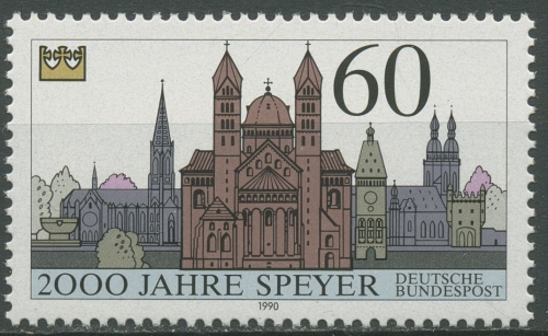 Bund 1990 Speyer Dom Bauwerke 1444 postfrisch