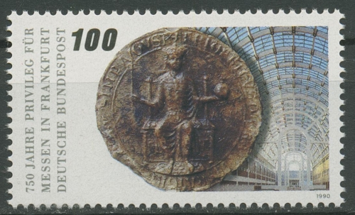 Bund 1990 Frankfurter Messe Siegel 1452 postfrisch