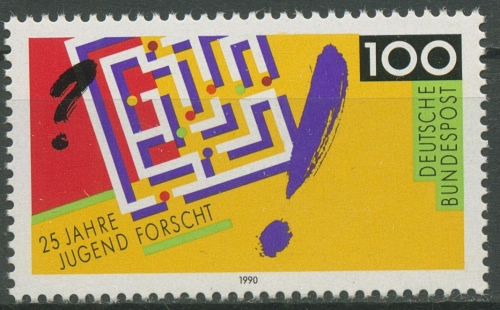 Bund 1990 Jugend forscht 1453 postfrisch