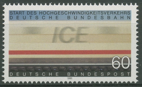 Bund 1991 Eisenbahn ICE 1530 postfrisch