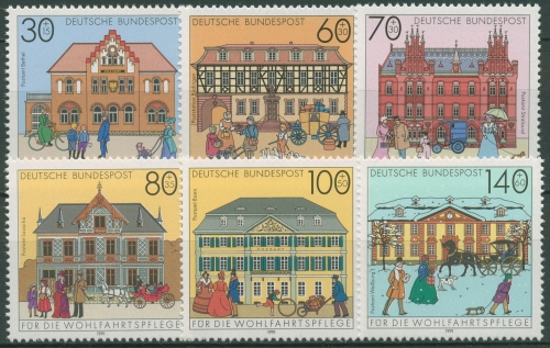 Bund 1991 Historische Posthäuser Postämter 1563/68 postfrisch