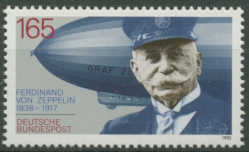 Bund 1992 Ferdinand Graf von Zeppelin 1597 postfrisch
