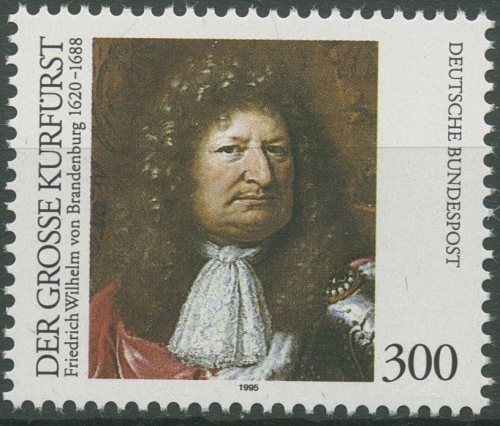Bund 1995 Friedrich Wilhelm Kurfürst von Brandenburg 1781 postfrisch