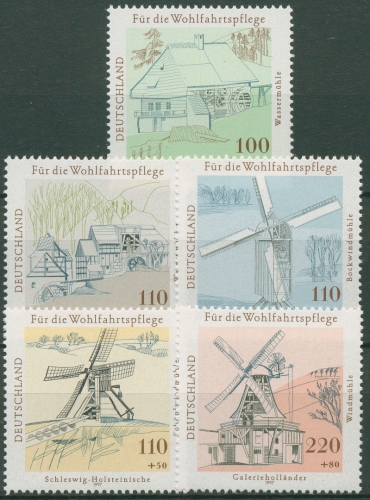 Bund 1997 Wasser-und Windmühlen 1948/52 postfrisch