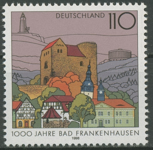 Bund 1998 Bad Frankenhausen Stadtansicht 1978 postfrisch
