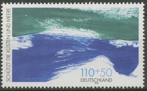 Bund 1998 Umweltschutz für Küsten & Meere Wellen 1989 postfrisch
