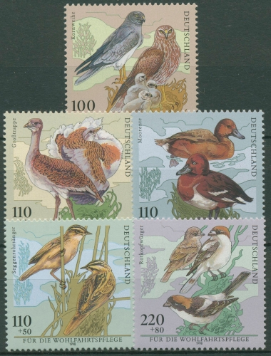 Bund 1998 Tiere Vögel Bedrohte Vogelarten 2015/19 postfrisch