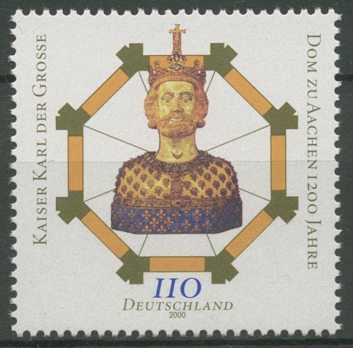 Bund 2000 Aachener Dom Karl der Große 2088 postfrisch
