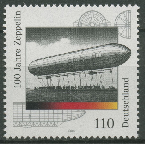 Bund 2000 Luftschiffe Zeppelin 2128 postfrisch