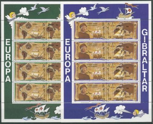 Gibraltar 1992 Europa: Entdeckung von Amerika 38/41 K postfrisch (C30955)