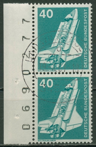 Bund 1975 Industrie & Technik Spacelab 850 mit Bogen-Nr. gestempelt