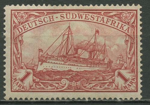 Deutsch-Südwestafrika 1906 Kaiseryacht Hohenzollern 29 B mit Falz