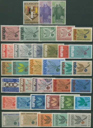 EUROPA CEPT Jahrgang 1965 postfrisch komplett (19 Länder) (SG97672)