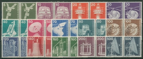 Bund Bogenmarken 1975 Industrie & Technik 846/59 waagerechte Paare postfrisch