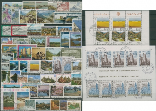 EUROPA CEPT Jahrgang 1977 gestempelt komplett (28 Länder) (SG97695)