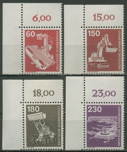 Bund Bogenmarken 1978 Industrie & Technik 990/94 Ecke 1 postfrisch